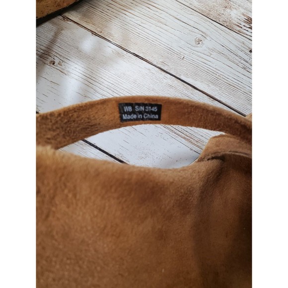 Womens UGG Jullita Brown Suede Cork Wedge Heels Open Toe Sandal Size‎ 8 - Picture 3 of 9